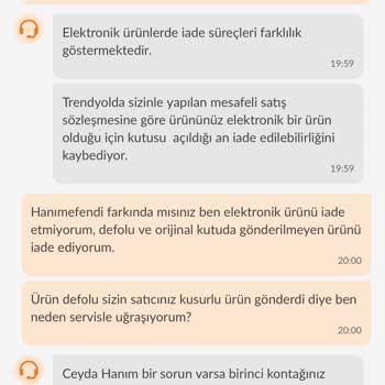 Trendyol Arçelik Defolu Çaycı Gönderimi