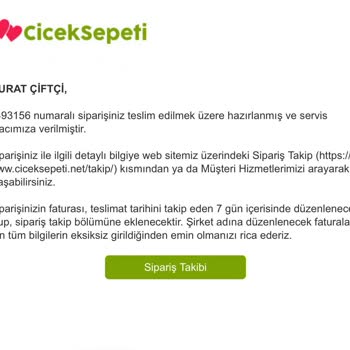 Çiçek Sepeti Aldattı