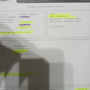 Ödemiş Olduğum Faturayı Vodafone Tekrar Ödemi İstiyor Vodafone