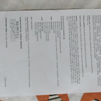 Kumtel Ankastre Setini İade Etmek İstiyorum