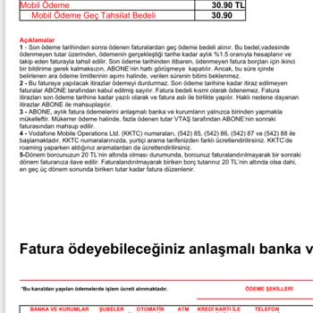 Vodafone Mobil Ödeme Yanıltıcı Ve Tuza Gi