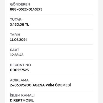 Agesa Prim Tahsilatı Ve İptali