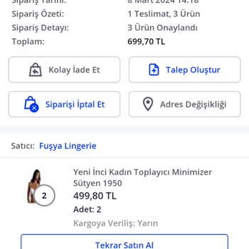 Pazarama Siparişim Kargoya Hala Verilmedi