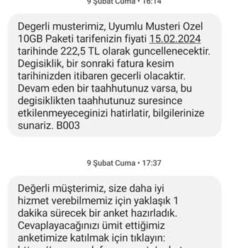 Vodafone Tarife Fiyatlandırmasının Astronomik Artışı