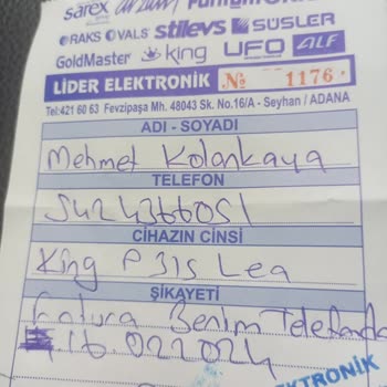 King Çaycı Arıza Sorunu