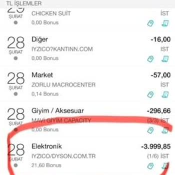 Dyson Ücret Çekimi Ve Ürün Gelmemesi