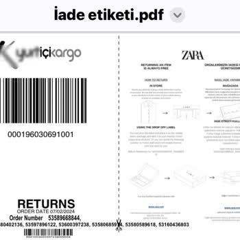 Zara İade Ettiğim Ürünlerin Parasını Vermiyor