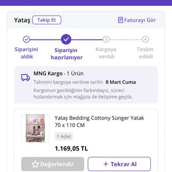 Yataş Teslimatları Çok Geciktiriyor