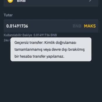 Binance TR Hesap Devre Dışı Bırakıldı