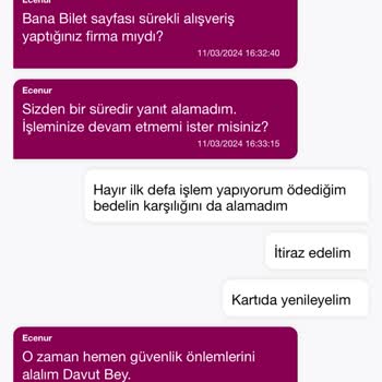 Banabilet.com Ödemeyi Almasına Rağmen Biletleri Tanımlamadı