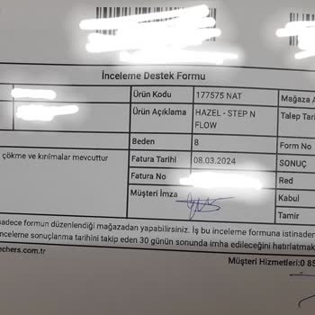 Skechers Sadece 2 Günlük Kullanım Sonrası Ayakkabıda Kırılma Ve Çökme!