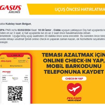 Pegasus Kayıp Bavul Sorunu