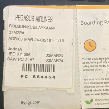 Pegasus Kayıp Bavul Sorunu