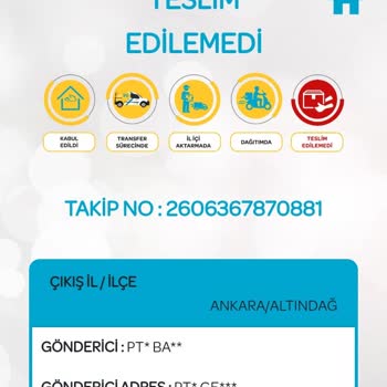 PTT Kargo PTT Evde Yok Yalanı