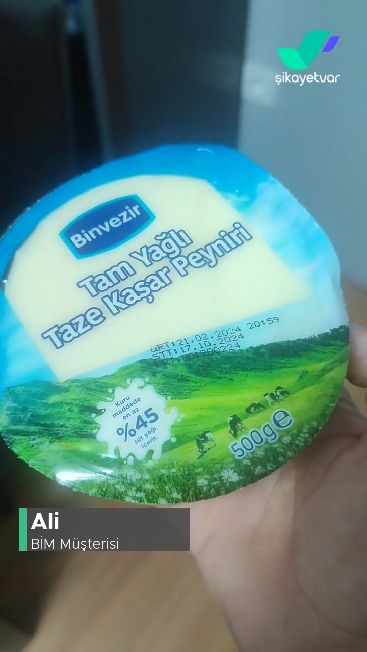 BİM'den Aldığım Binvezir Marka Açılmamış Ambalaj İçerisinde Kıl Var! videonun kapak resmi