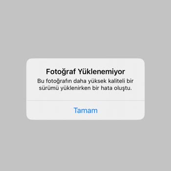 iPhone Fotoğraf Açma Hatası