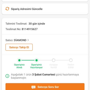 Trendyol (Kargoya Verilmeyen Ürün)