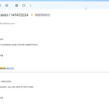 Vodafone Net Üyelik Kapatma Sorunu