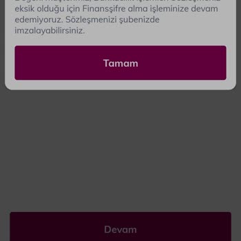CardFinans Trendyol ® Mobil Uygulamasına Sözleşme Eksik