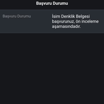 Nüfus Müdürlüğü İsim Denklik Belgesi İptali