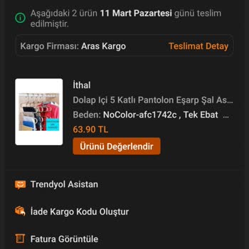 Aras Kargo Şırnak Merkez Aras Şubesi Eve Teslim Yapmıyorlar