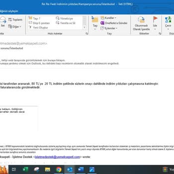 Yemek Sepeti İşletmeye Habersiz İndirim Tanımlama