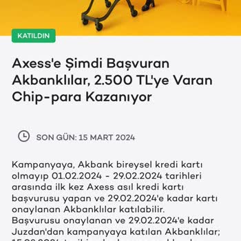 Akbank CHİP-PARA Yüklememe Sorunu