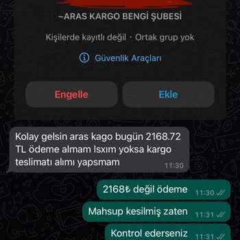 Aras Kargo Vadesi Geçen Borç
