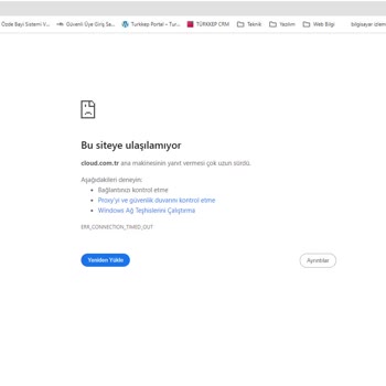 Cloud.com.tr & Vit.com.tr Sunucular Açılmıyor.