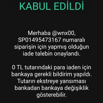 Dolap İade Ücretimi Ödemedi