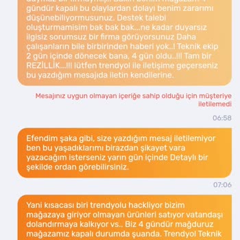 Trendyol Kadar İlgisiz, Sorumsuz, Bir Firma Görmedim.!