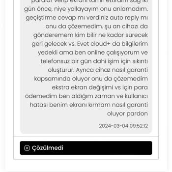 EasyCep Yan Sanayi Ekran Takılmış Cihazı Orijinal Parçalı Diye Satmışlar