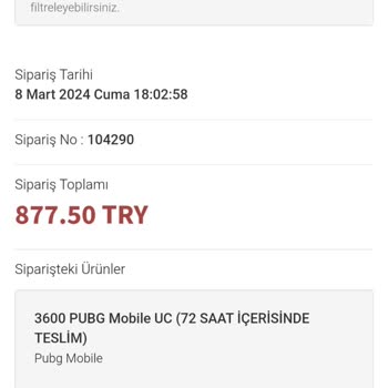 enucuzpubg.com Siparişim 5 Gündür Bekliyor İptal Edemiyorum