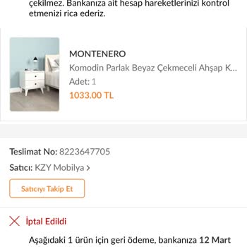 Trendyol Trendol Ücret İademi Onaylamıyor Paramı Vermiyor