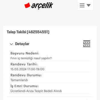 Arçelik Afc 340 Ankastre Fırın Alınmaz