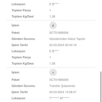 Scotty Ebebek Alışverişimde Kargo Gecikmesi Yaşanıyor
