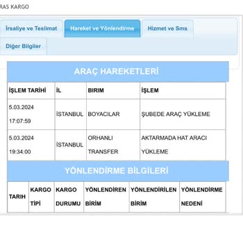 Aras Kargo Uzun Süredir Kargomu Getirmedi.