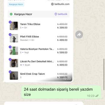 Bell Butik Saygısız Üslup Geri Dönüş Alamıyorum