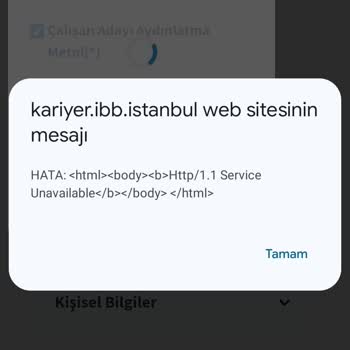 İBB Kariyer Portalında Özgeçmiş Yükleme Hatası Ve Acil Çözüm Talebi