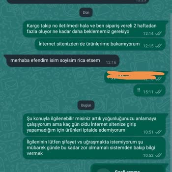 Qafiye Prive Kargomu Göndermiyor Çok İlgisizler