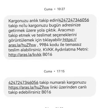 Aras Kargo Feshane Şube Kargomu Teslim Etmedi