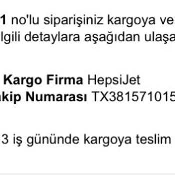 Atelier Duygu Ve Hepsijet Kargo Teslim Etme Sorunu