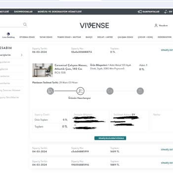 Vivense'den Aldığım Çalışma Masası Defolu Geldi