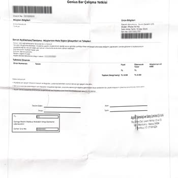 Apple Hatanın Bende Olmadığına Dair Belgem Olmasına Rağmen İşlem Yapılmaması