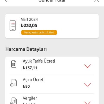 Vodafone Haksız Tarife Aşım Ücreti Aldı