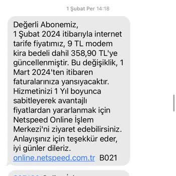 Netspeed Haksız Fatura Kesilmesi