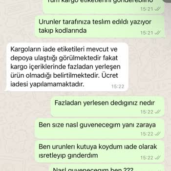 Zara İade Kargolarımı Kaybetti Ve Ücret İademi Yapmıyor.