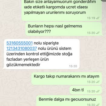 Zara İade Kargolarımı Kaybetti Ve Ücret İademi Yapmıyor.