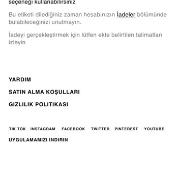 Zara Ücret İademi Yapmıyor