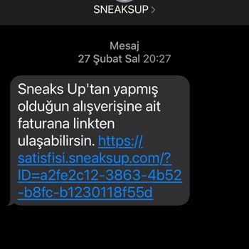 Sneaks Up Fatura Suretini Vermiyor